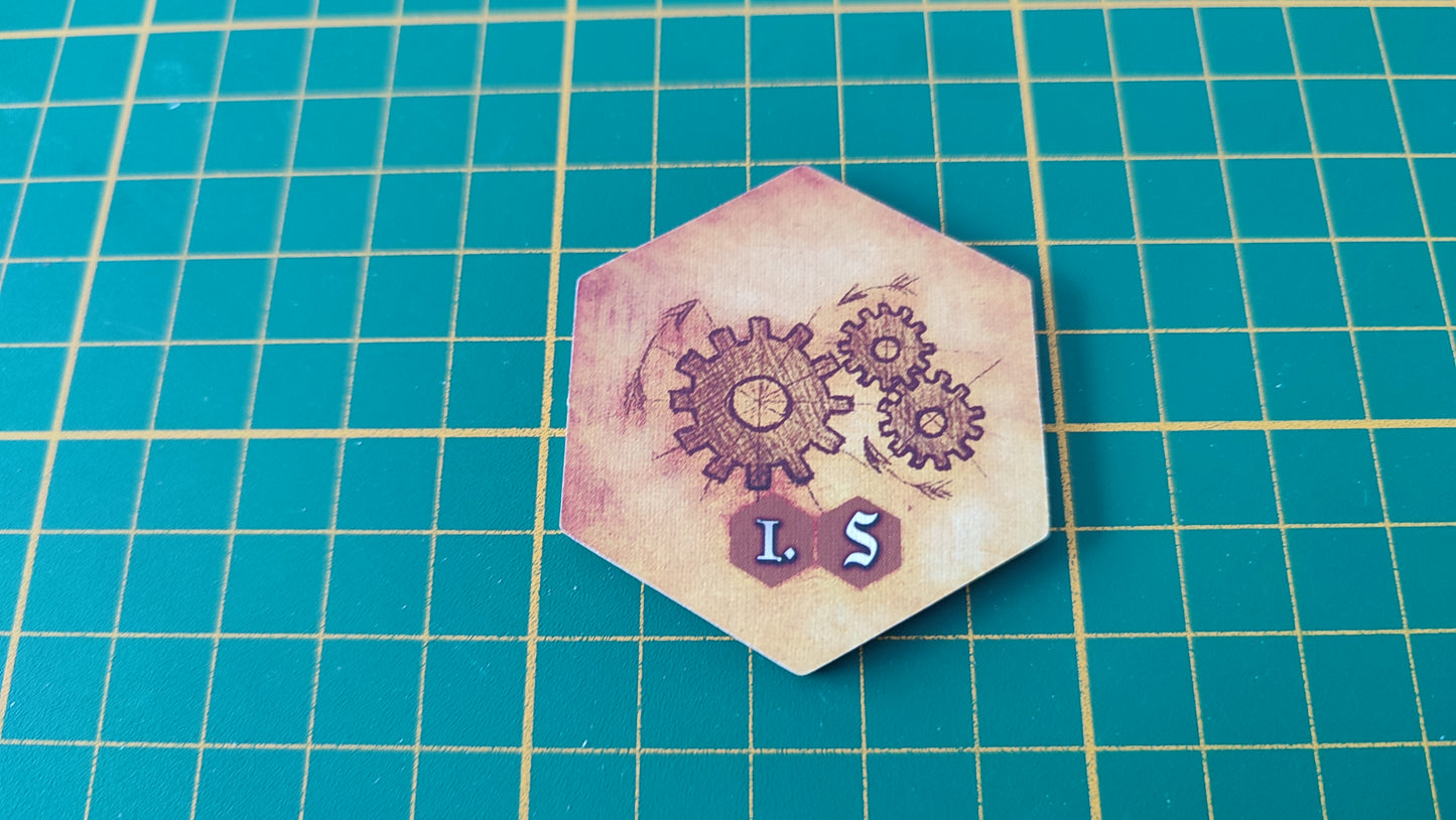 Tuile amélioration n°12 Praga Caput Regni vladimir suchy Delicious Games pièce détachée jeu de société #E34