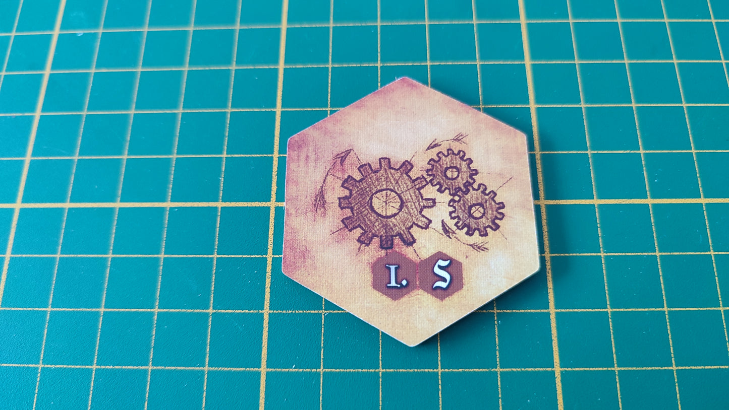 Tuile amélioration n°13 Praga Caput Regni vladimir suchy Delicious Games pièce détachée jeu de société #E34