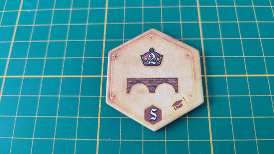 Tuile amélioration n°14 Praga Caput Regni vladimir suchy Delicious Games pièce détachée jeu de société #E34