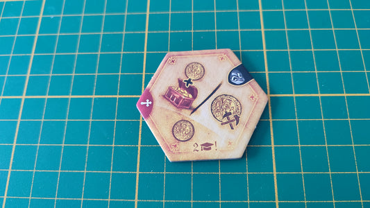 Tuile amélioration n°17 Praga Caput Regni vladimir suchy Delicious Games pièce détachée jeu de société #E34