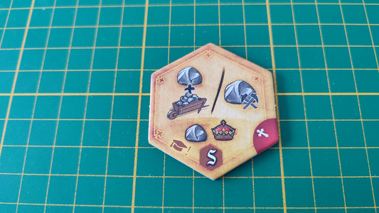 Tuile amélioration n°18 Praga Caput Regni vladimir suchy Delicious Games pièce détachée jeu de société #E34