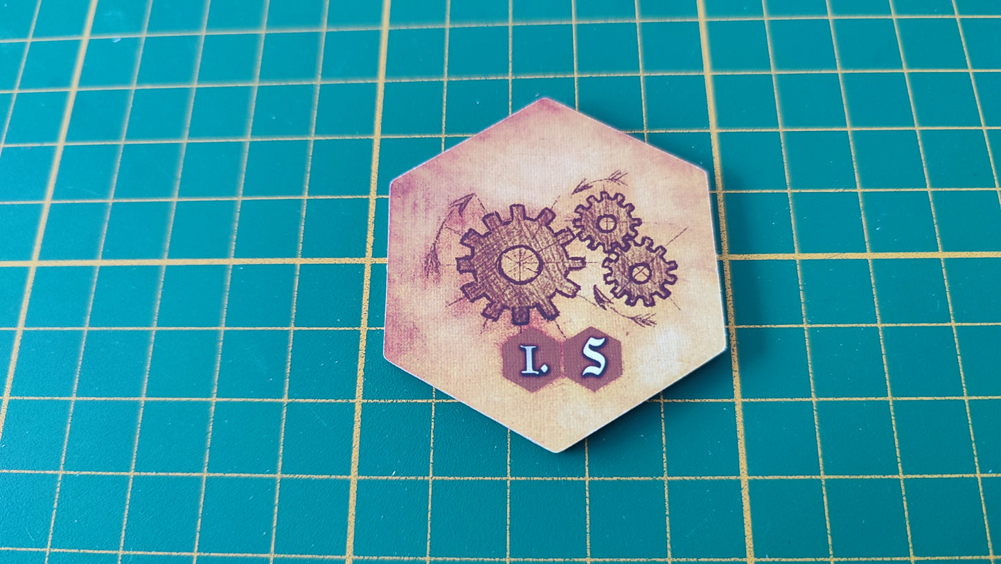 Tuile amélioration n°18 Praga Caput Regni vladimir suchy Delicious Games pièce détachée jeu de société #E34