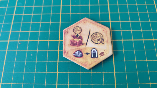 Tuile amélioration n°1 Praga Caput Regni vladimir suchy Delicious Games pièce détachée jeu de société #E34