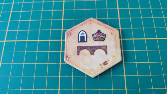 Tuile amélioration n°21 Praga Caput Regni vladimir suchy Delicious Games pièce détachée jeu de société #E34