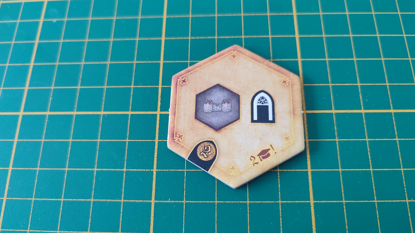 Tuile amélioration n°23 Praga Caput Regni vladimir suchy Delicious Games pièce détachée jeu de société #E34