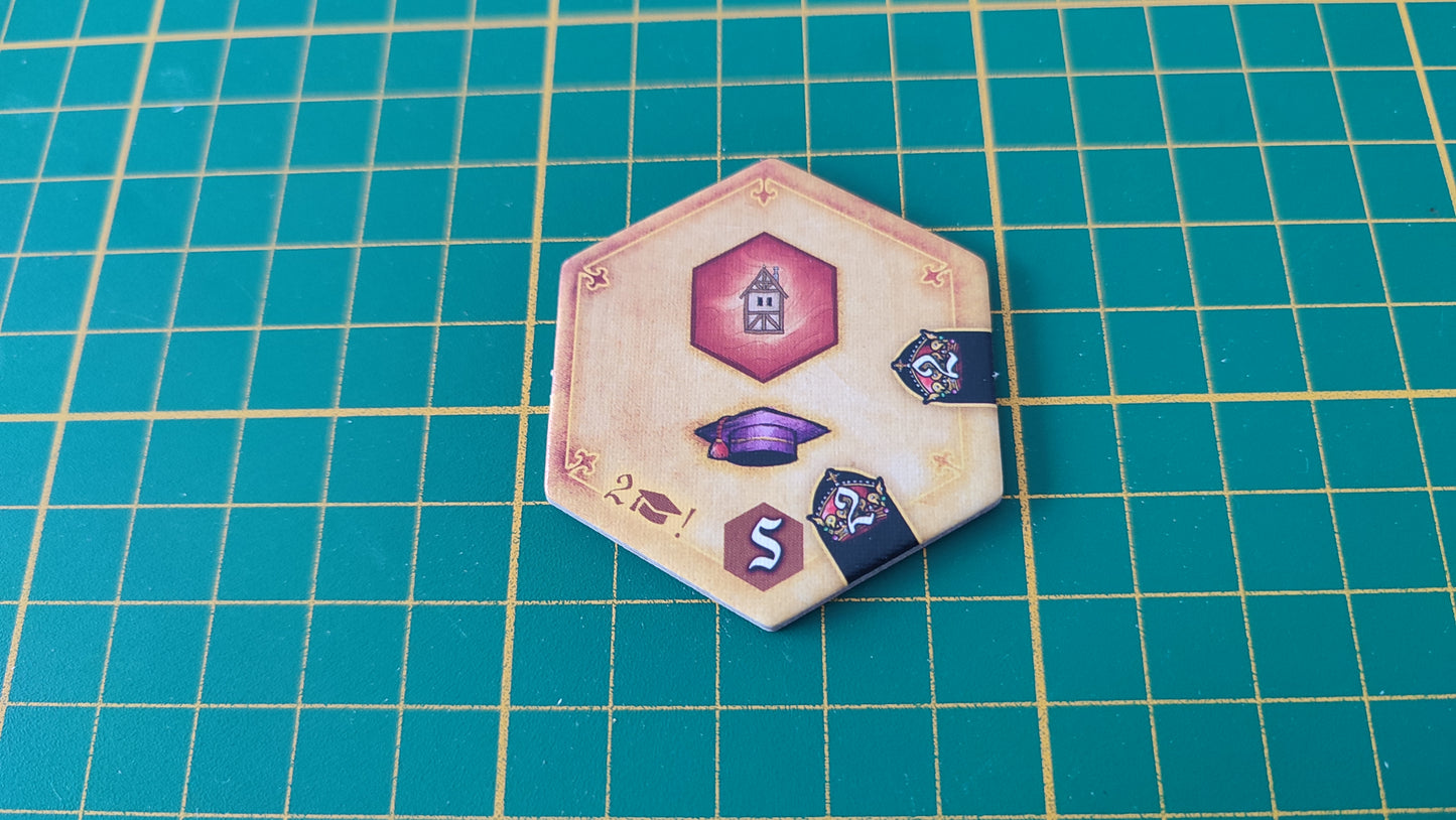 Tuile amélioration n°26 Praga Caput Regni vladimir suchy Delicious Games pièce détachée jeu de société #E34