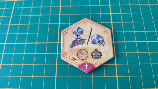 Tuile amélioration n°28 Praga Caput Regni vladimir suchy Delicious Games pièce détachée jeu de société #E34