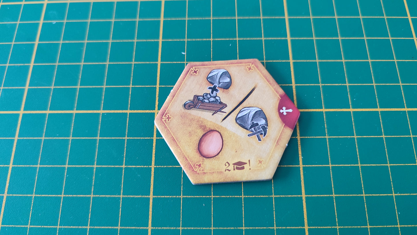 Tuile amélioration n°29 Praga Caput Regni vladimir suchy Delicious Games pièce détachée jeu de société #E34