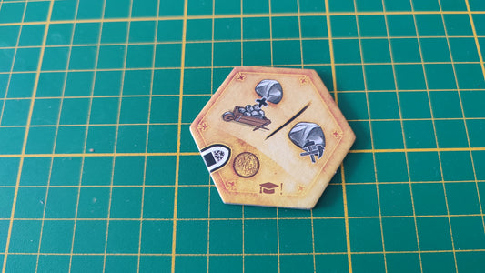 Tuile amélioration n°2 Praga Caput Regni vladimir suchy Delicious Games pièce détachée jeu de société #E34