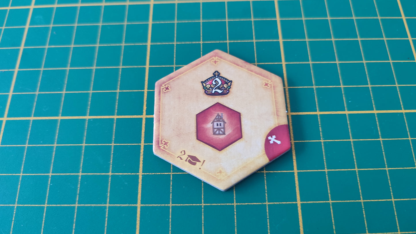 Tuile amélioration n°30 Praga Caput Regni vladimir suchy Delicious Games pièce détachée jeu de société #E34