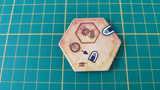 Tuile amélioration n°4 Praga Caput Regni vladimir suchy Delicious Games pièce détachée jeu de société #E34