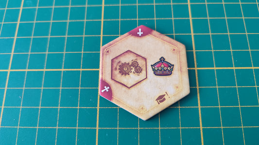 Tuile amélioration n°5 Praga Caput Regni vladimir suchy Delicious Games pièce détachée jeu de société #E34