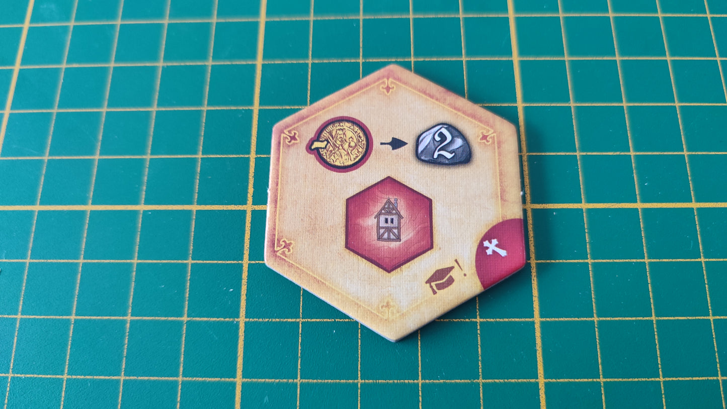 Tuile amélioration n°6 Praga Caput Regni vladimir suchy Delicious Games pièce détachée jeu de société #E34