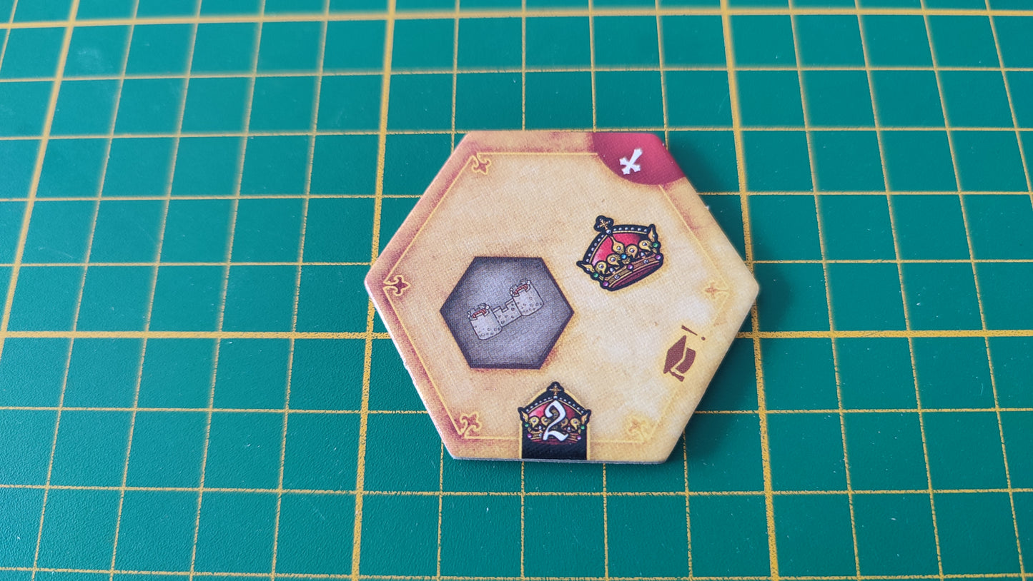 Tuile amélioration n°7 Praga Caput Regni vladimir suchy Delicious Games pièce détachée jeu de société #E34