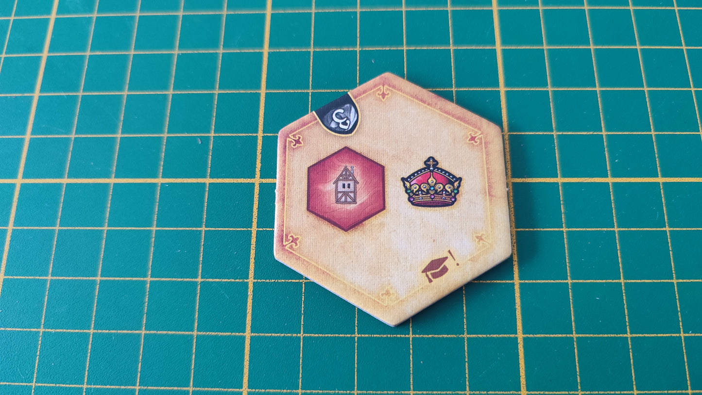 Tuile amélioration n°8 Praga Caput Regni vladimir suchy Delicious Games pièce détachée jeu de société #E34