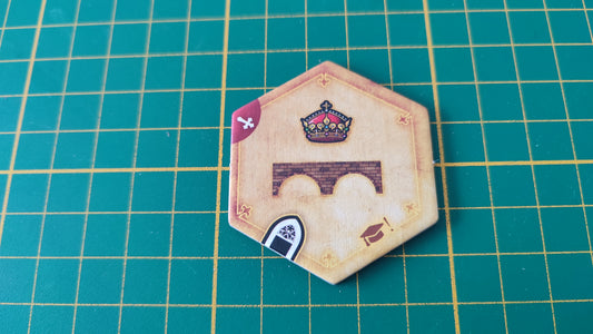 Tuile amélioration n°9 Praga Caput Regni vladimir suchy Delicious Games pièce détachée jeu de société #E34