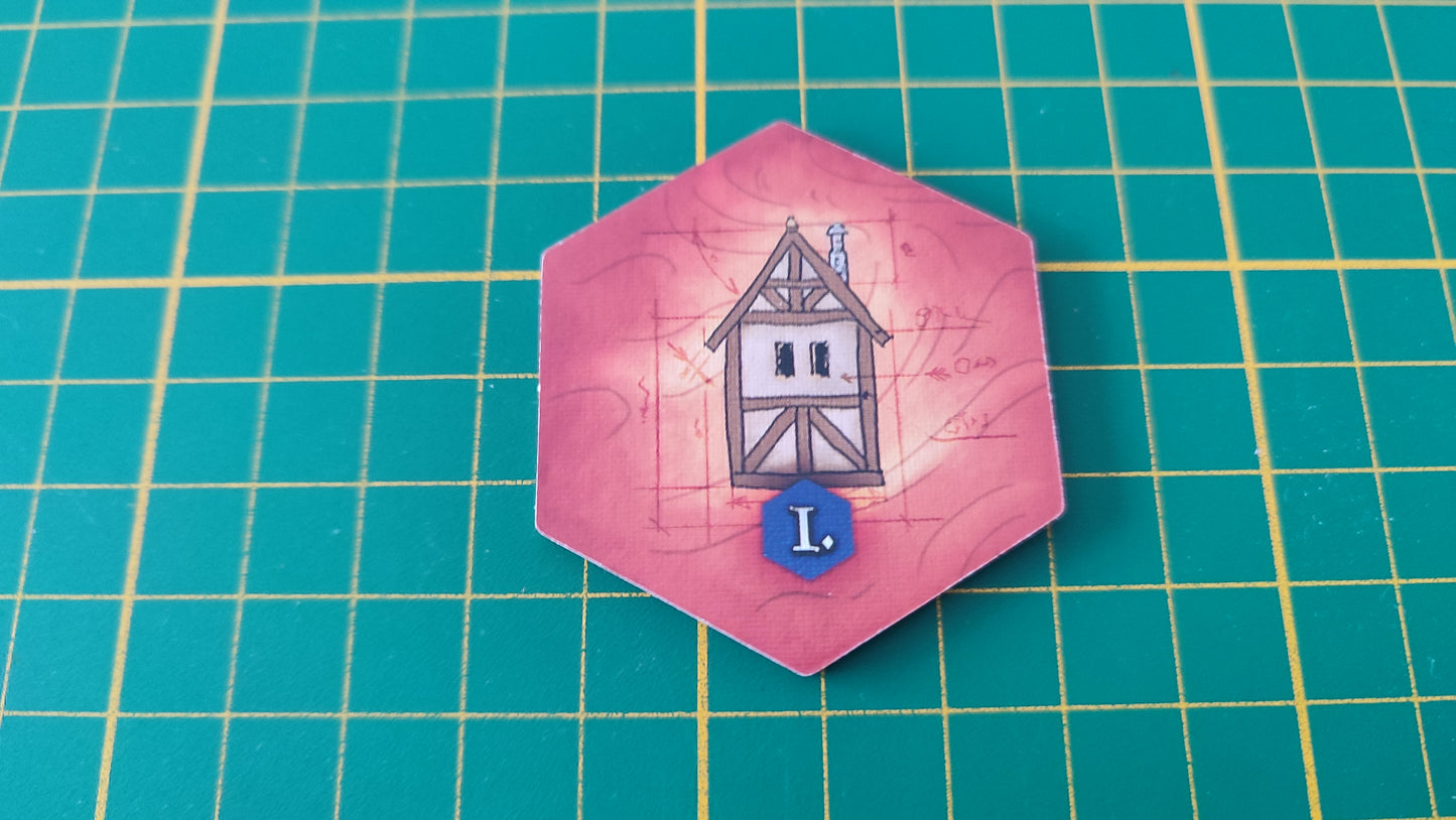 Tuile bâtiment n°12 Praga Caput Regni vladimir suchy Delicious Games pièce détachée jeu de société #E34