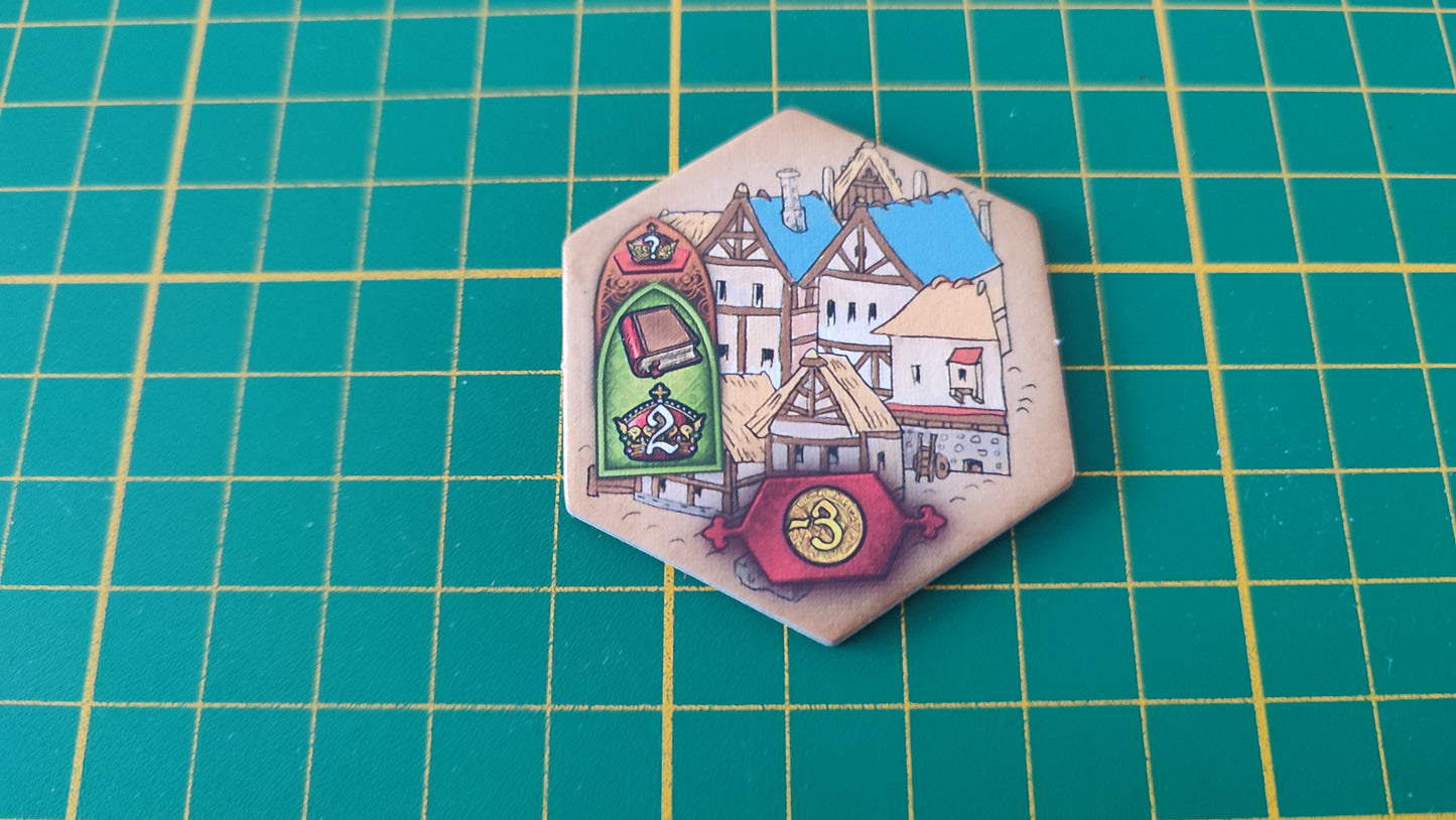 Tuile bâtiment n°13 Praga Caput Regni vladimir suchy Delicious Games pièce détachée jeu de société #E34