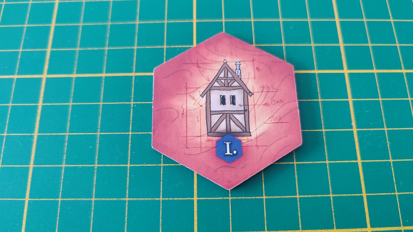 Tuile bâtiment n°13 Praga Caput Regni vladimir suchy Delicious Games pièce détachée jeu de société #E34