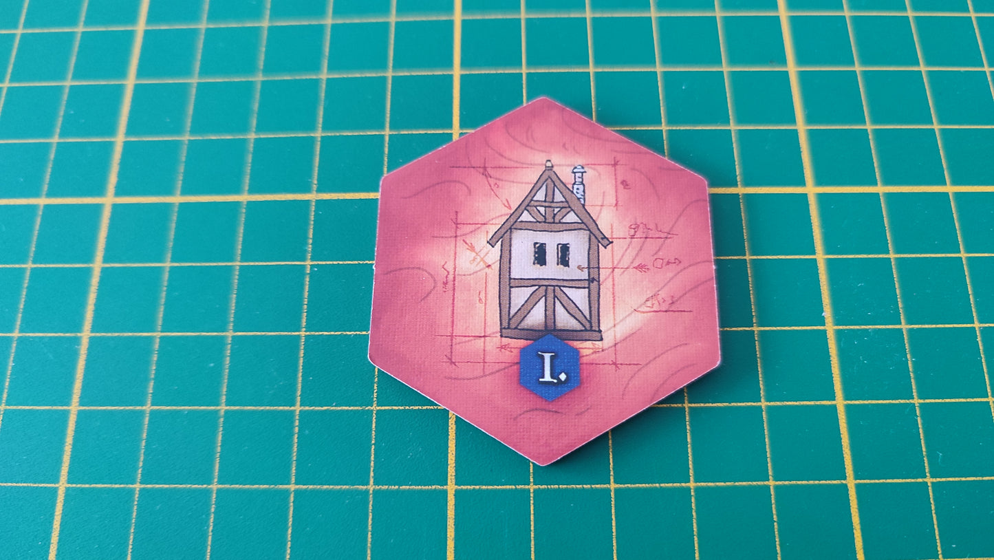 Tuile bâtiment n°14 Praga Caput Regni vladimir suchy Delicious Games pièce détachée jeu de société #E34