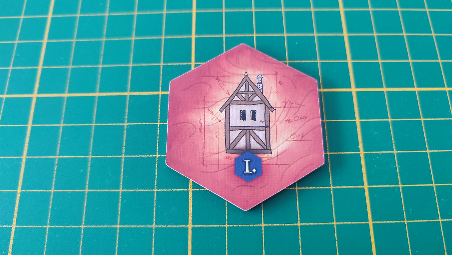 Tuile bâtiment n°15 Praga Caput Regni vladimir suchy Delicious Games pièce détachée jeu de société #E34