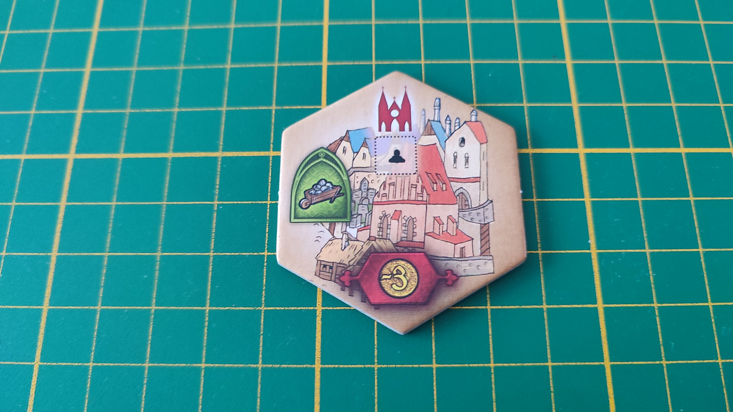 Tuile bâtiment n°16 Praga Caput Regni vladimir suchy Delicious Games pièce détachée jeu de société #E34