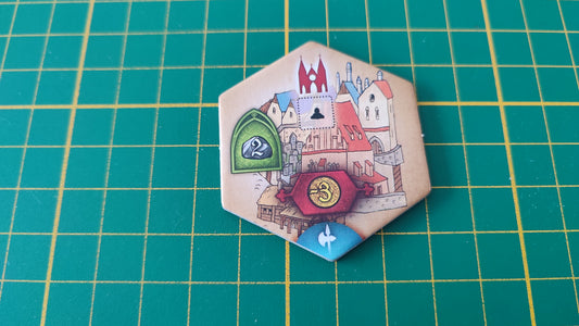 Tuile bâtiment n°17 Praga Caput Regni vladimir suchy Delicious Games pièce détachée jeu de société #E34