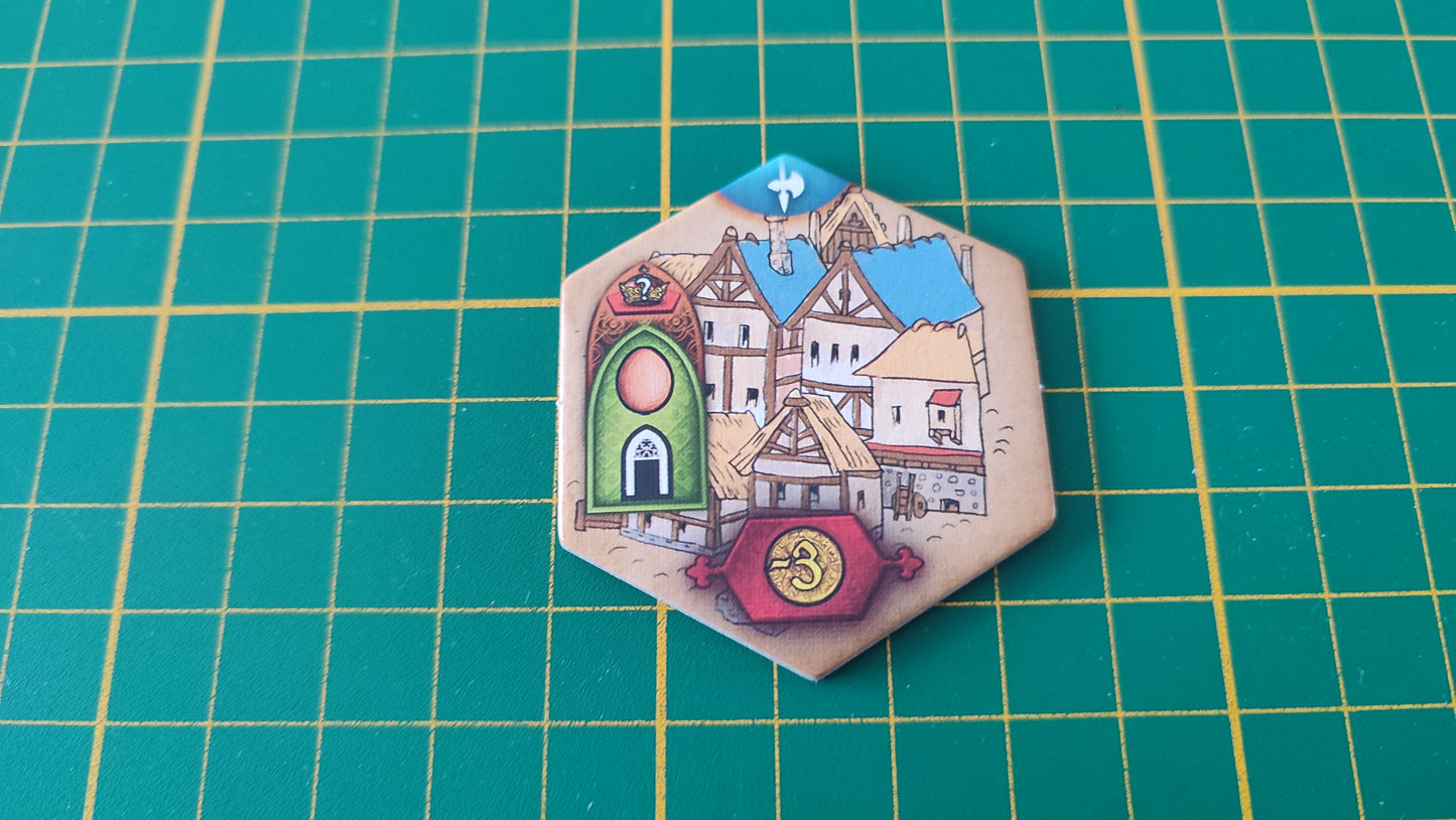 Tuile bâtiment n°18 Praga Caput Regni vladimir suchy Delicious Games pièce détachée jeu de société #E34