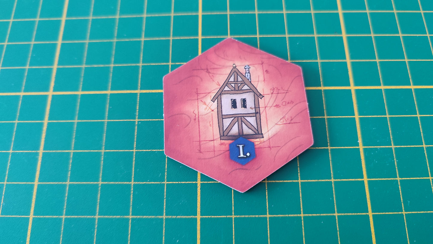 Tuile bâtiment n°18 Praga Caput Regni vladimir suchy Delicious Games pièce détachée jeu de société #E34