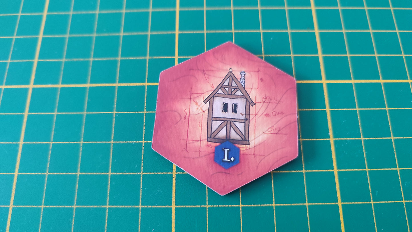 Tuile bâtiment n°19 Praga Caput Regni vladimir suchy Delicious Games pièce détachée jeu de société #E34