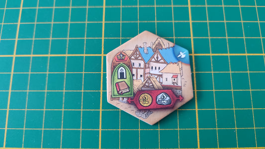 Tuile bâtiment n°1 Praga Caput Regni vladimir suchy Delicious Games pièce détachée jeu de société #E34