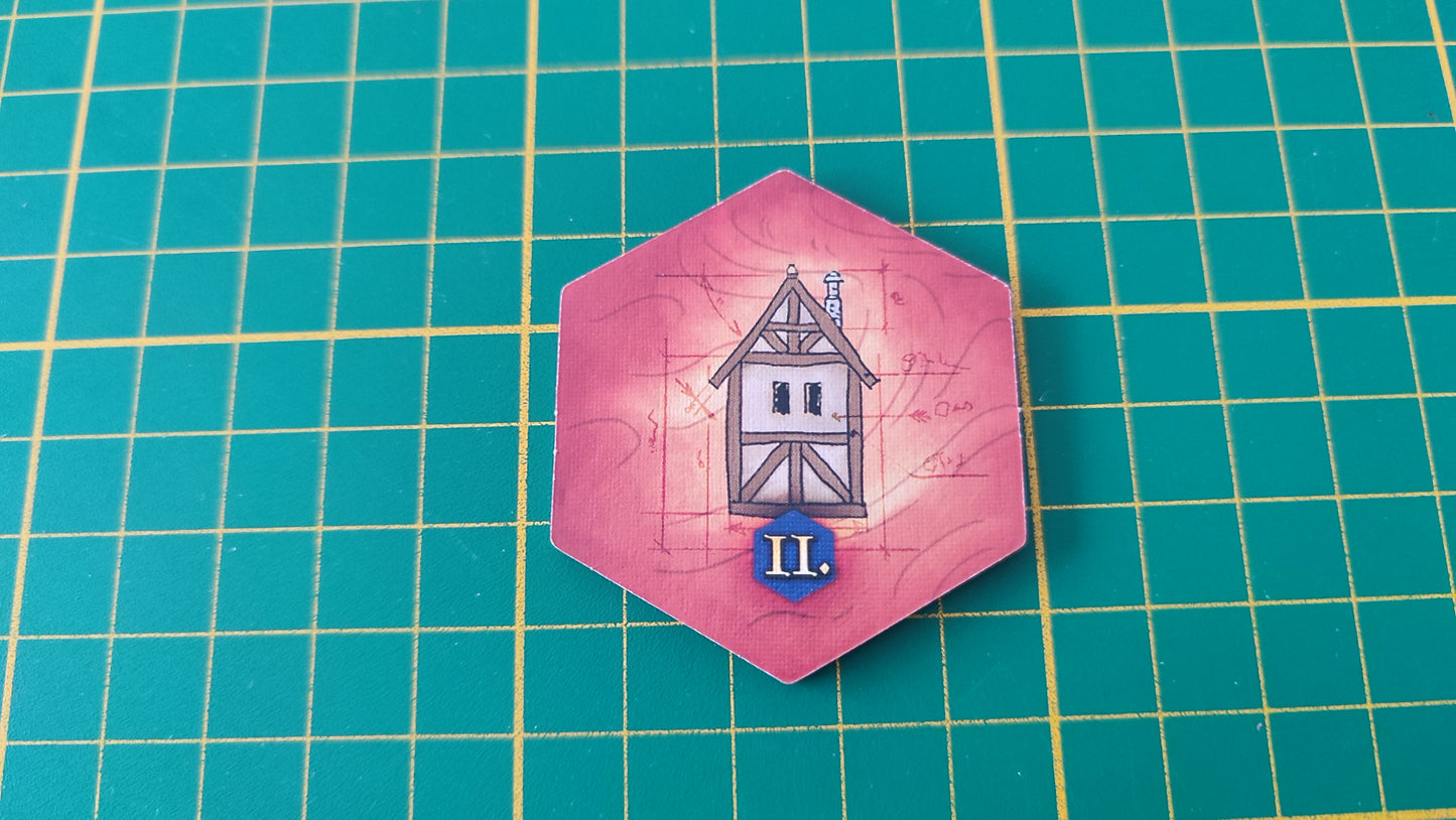 Tuile bâtiment n°1 Praga Caput Regni vladimir suchy Delicious Games pièce détachée jeu de société #E34