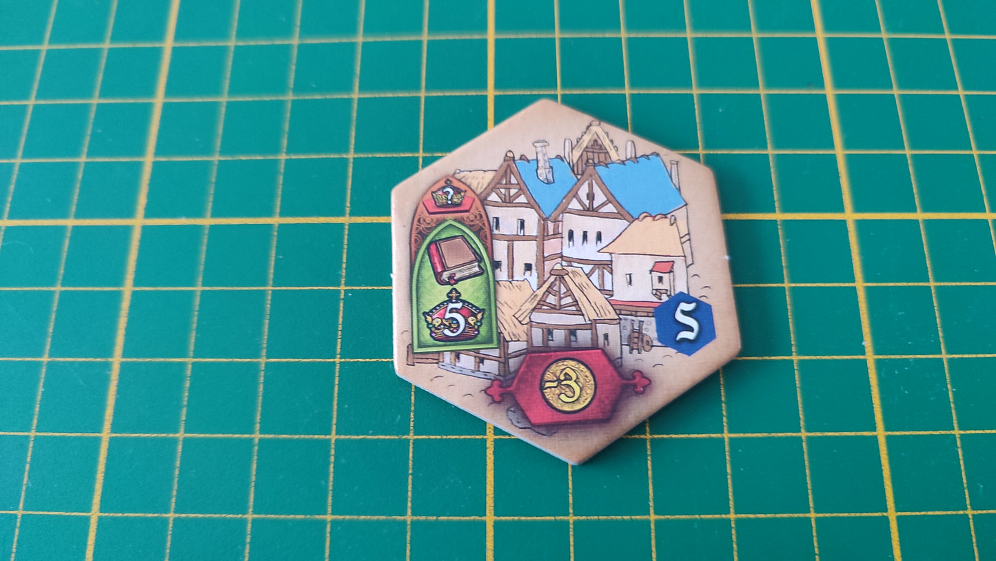 Tuile bâtiment n°21 Praga Caput Regni vladimir suchy Delicious Games pièce détachée jeu de société #E34