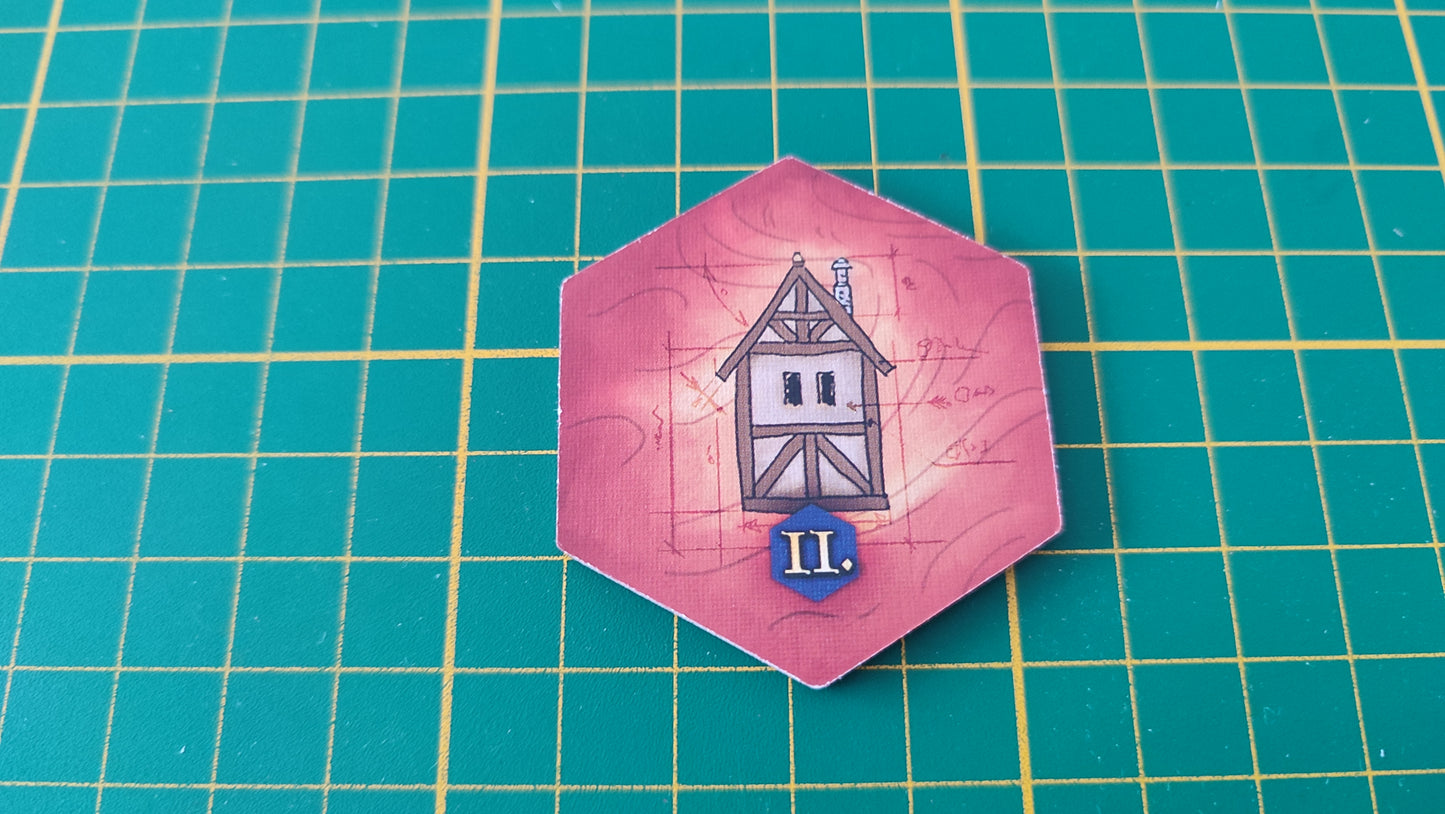 Tuile bâtiment n°25 Praga Caput Regni vladimir suchy Delicious Games pièce détachée jeu de société #E34