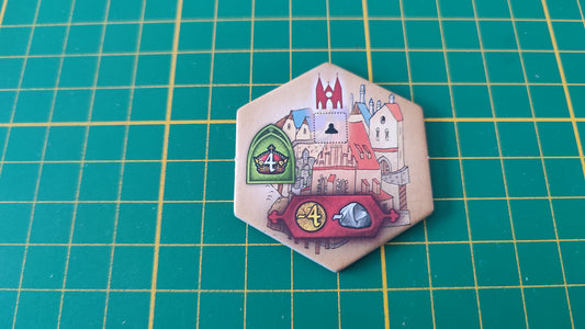 Tuile bâtiment n°26 Praga Caput Regni vladimir suchy Delicious Games pièce détachée jeu de société #E34