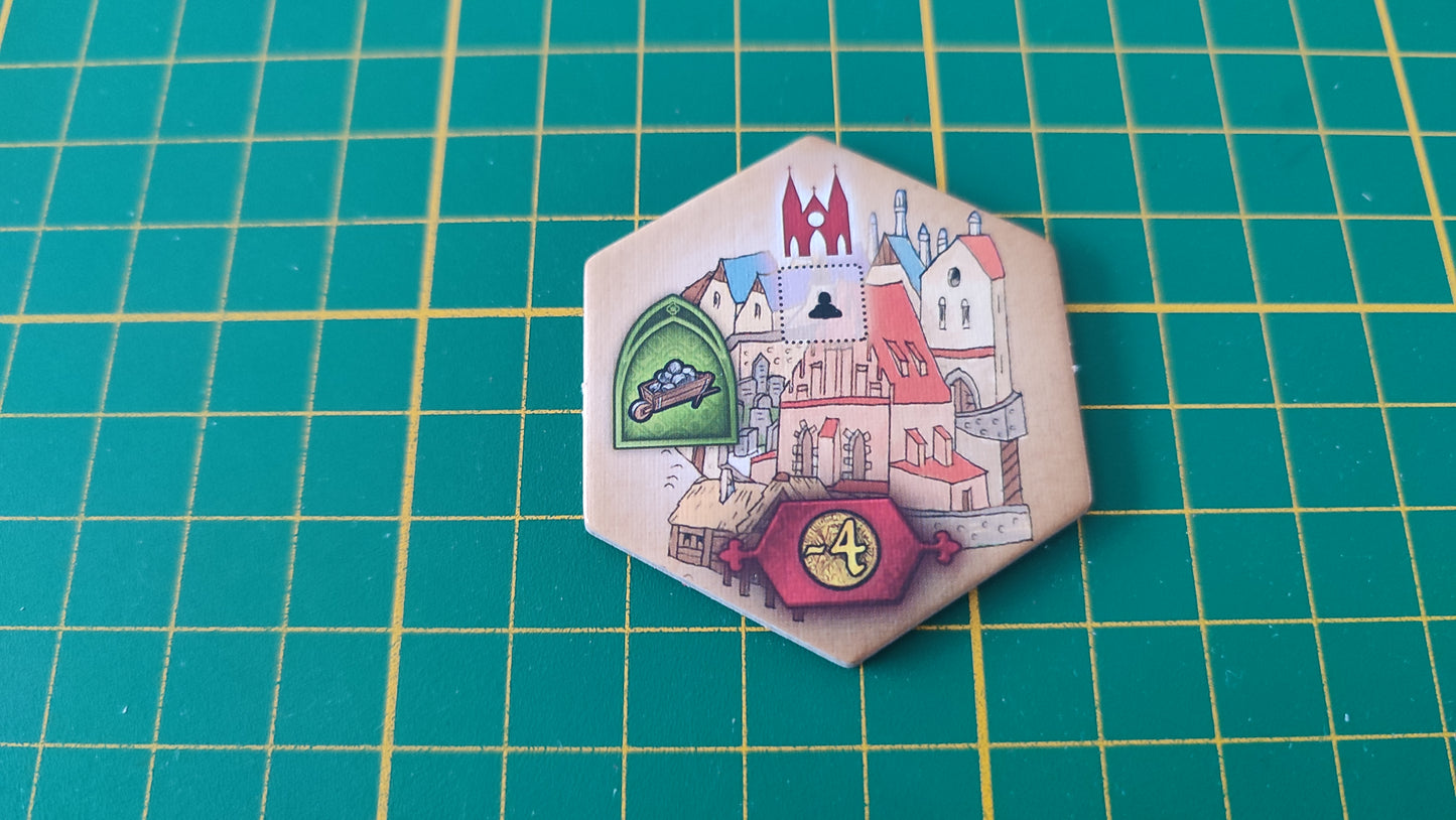 Tuile bâtiment n°29 Praga Caput Regni vladimir suchy Delicious Games pièce détachée jeu de société #E34