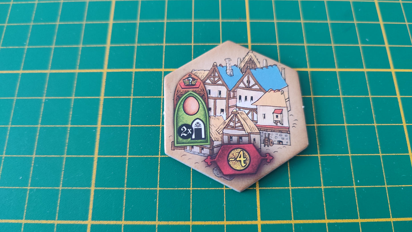 Tuile bâtiment n°32 Praga Caput Regni vladimir suchy Delicious Games pièce détachée jeu de société #E34