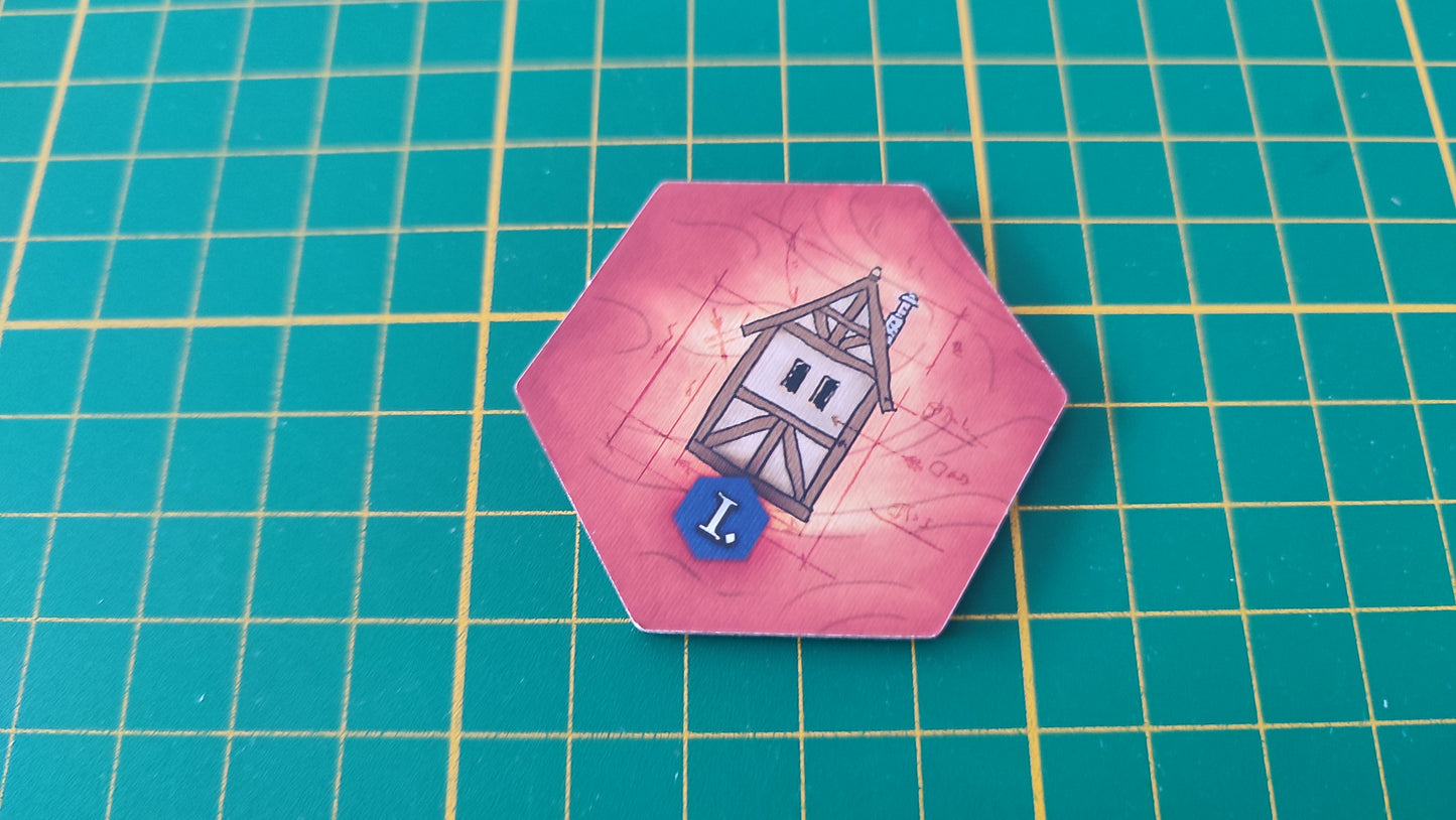 Tuile bâtiment n°33 Praga Caput Regni vladimir suchy Delicious Games pièce détachée jeu de société #E34