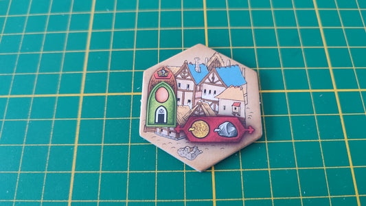 Tuile bâtiment n°34 Praga Caput Regni vladimir suchy Delicious Games pièce détachée jeu de société #E34