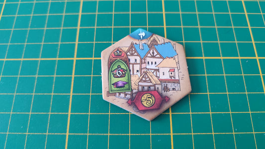 Tuile bâtiment n°36 Praga Caput Regni vladimir suchy Delicious Games pièce détachée jeu de société #E34