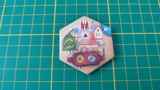 Tuile bâtiment n°3 Praga Caput Regni vladimir suchy Delicious Games pièce détachée jeu de société #E34