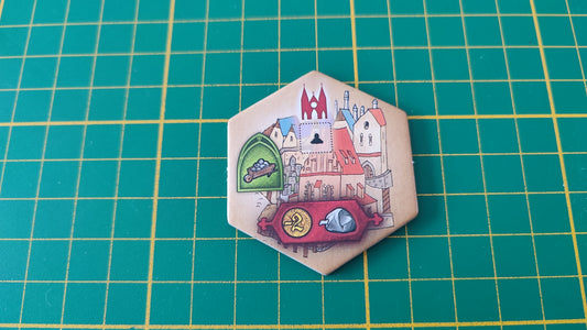 Tuile bâtiment n°4 Praga Caput Regni vladimir suchy Delicious Games pièce détachée jeu de société #E34