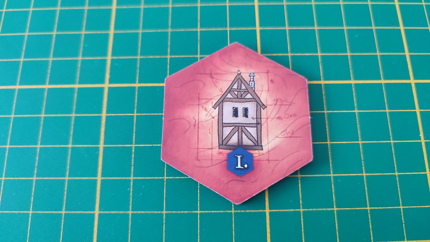 Tuile bâtiment n°4 Praga Caput Regni vladimir suchy Delicious Games pièce détachée jeu de société #E34