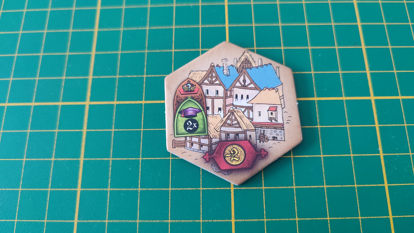 Tuile bâtiment n°7 Praga Caput Regni vladimir suchy Delicious Games pièce détachée jeu de société #E34