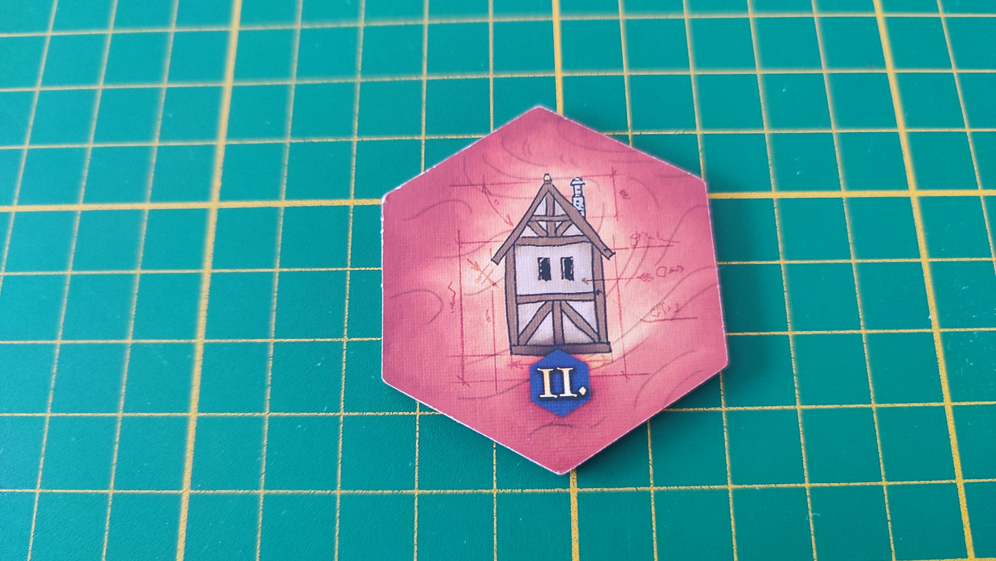 Tuile bâtiment n°7 Praga Caput Regni vladimir suchy Delicious Games pièce détachée jeu de société #E34