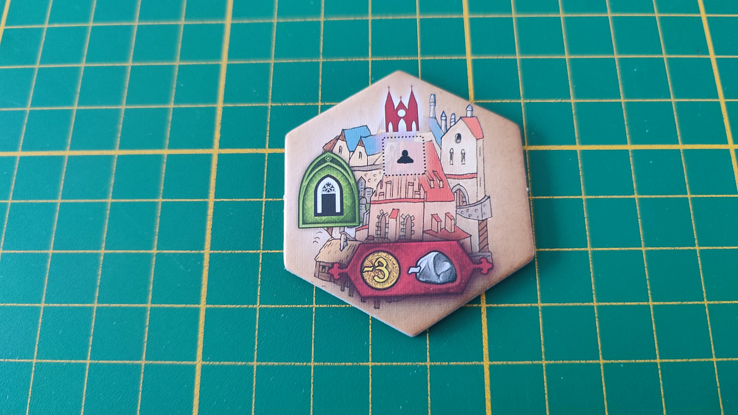 Tuile bâtiment n°9 Praga Caput Regni vladimir suchy Delicious Games pièce détachée jeu de société #E34