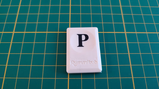 Tuile lettre P pièce détachée Rummikub lettres le rami des lettres Parker #C40