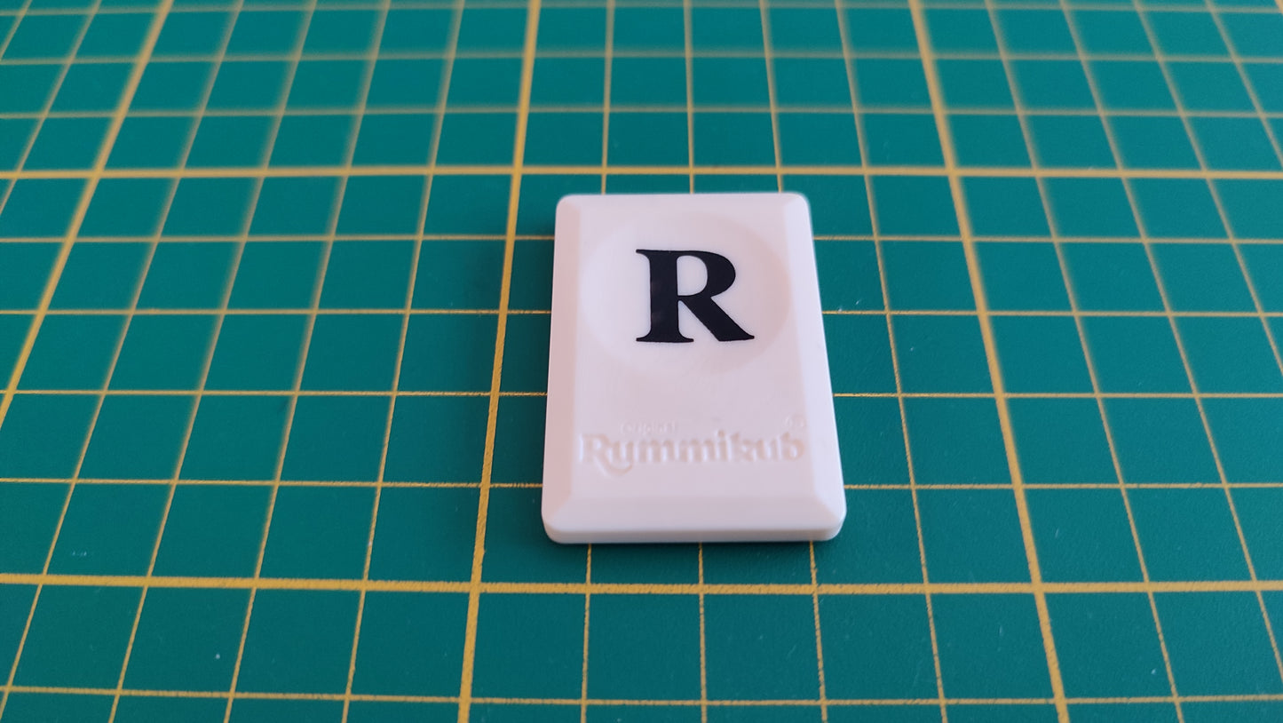 Tuile lettre R pièce détachée Rummikub lettres le rami des lettres Parker #C40