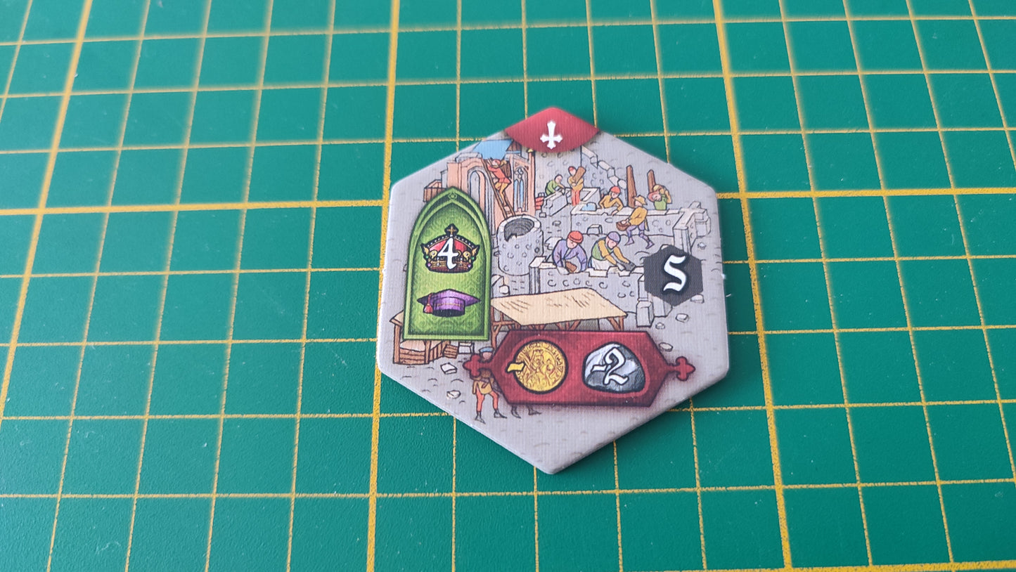 Tuile mur numéro 10 n°10 Praga Caput Regni vladimir suchy Delicious Games pièce détachée jeu de société #E34