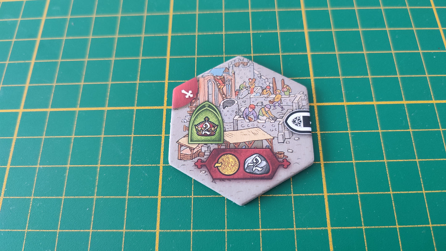 Tuile mur numéro 16 n°16 Praga Caput Regni vladimir suchy Delicious Games pièce détachée jeu de société #E34